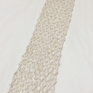 夏用　ストール　棒針編み　透かし編み　手編み　編み方　長方形　麻　綿麻　コットン　手編み　100均　100円ショップ　キナキナリ　ごしょう産業