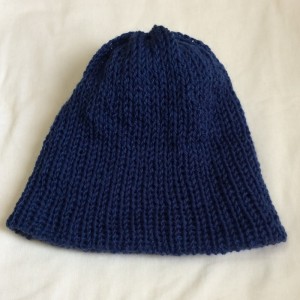 ニット帽　毛糸　帽子　ダイソー　100均　並太　ダブル　Addi　Express　46 king size まっすぐ編み　簡単　編み機　輪編み