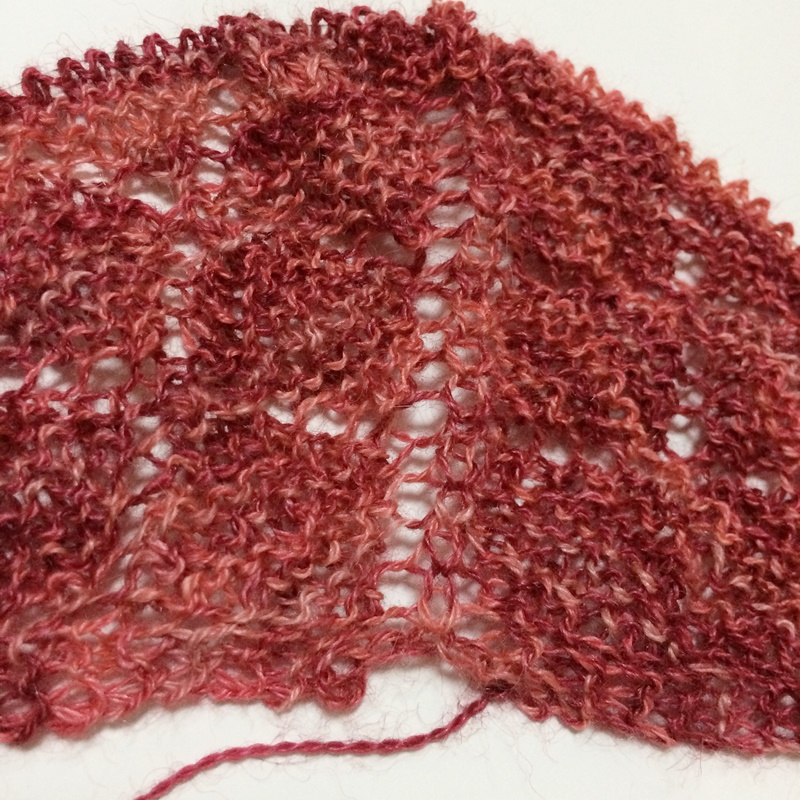 mooritのスクエアーズショール　棒針編みの手編みのショール編みはじめ